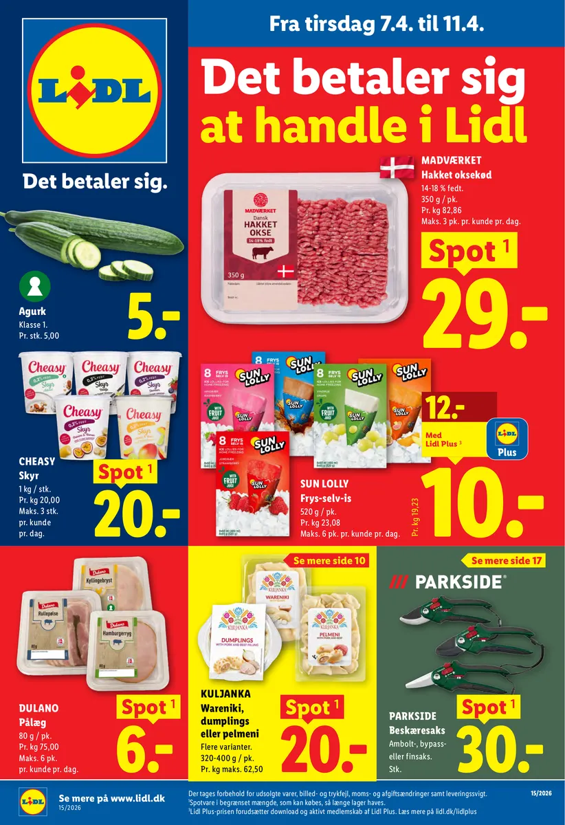 Tir. d. 7. Apr. Lør. d. 11. Apr. Tilbudsavis | Lidl Danmark Lidl.dk