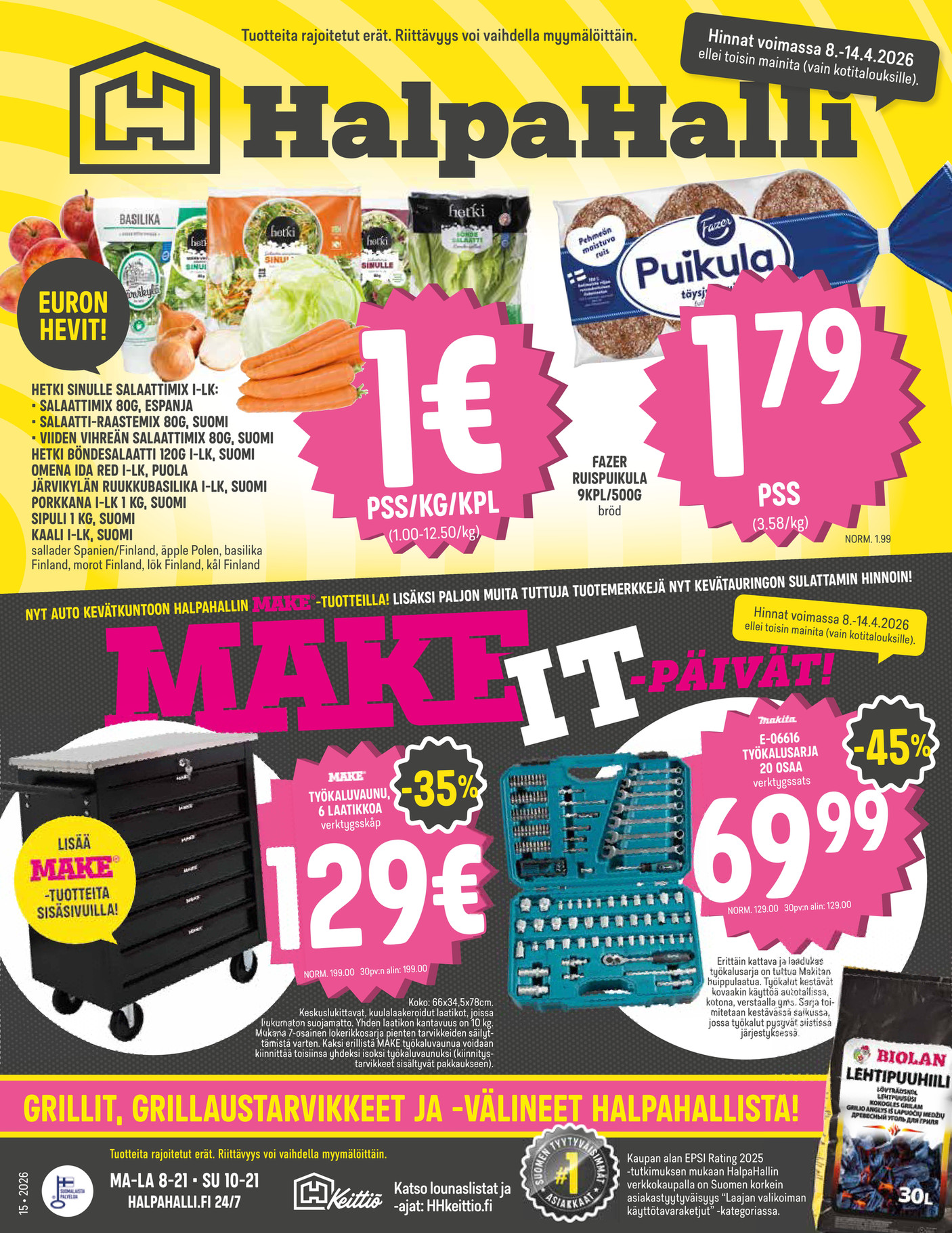 HalpaHalli viikkokuvasto vk 15