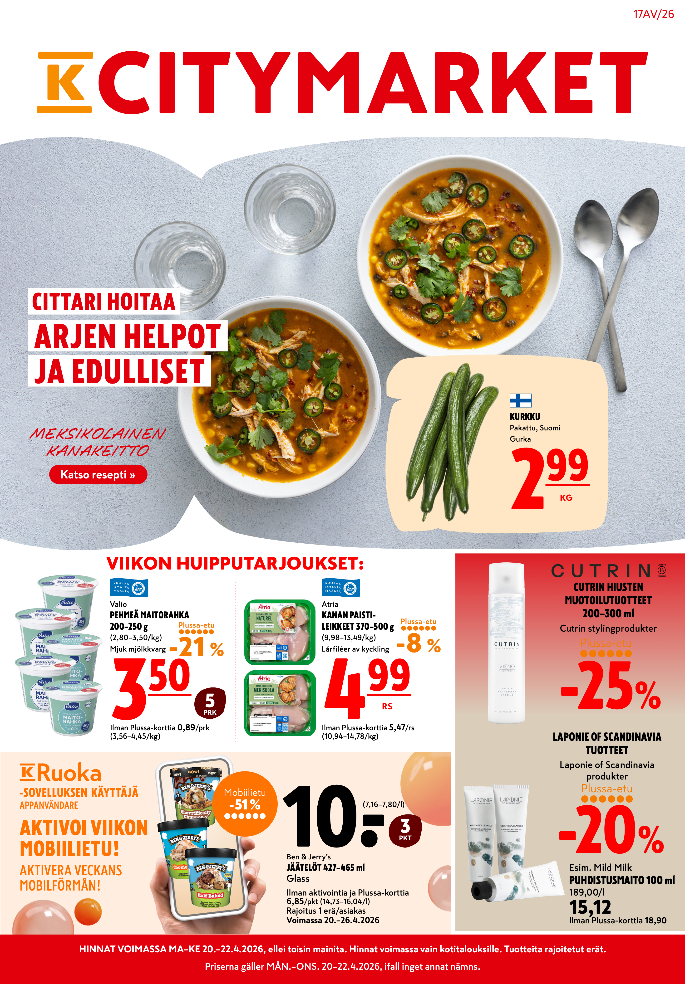 Alkuviikon tarjouslehti vk 17