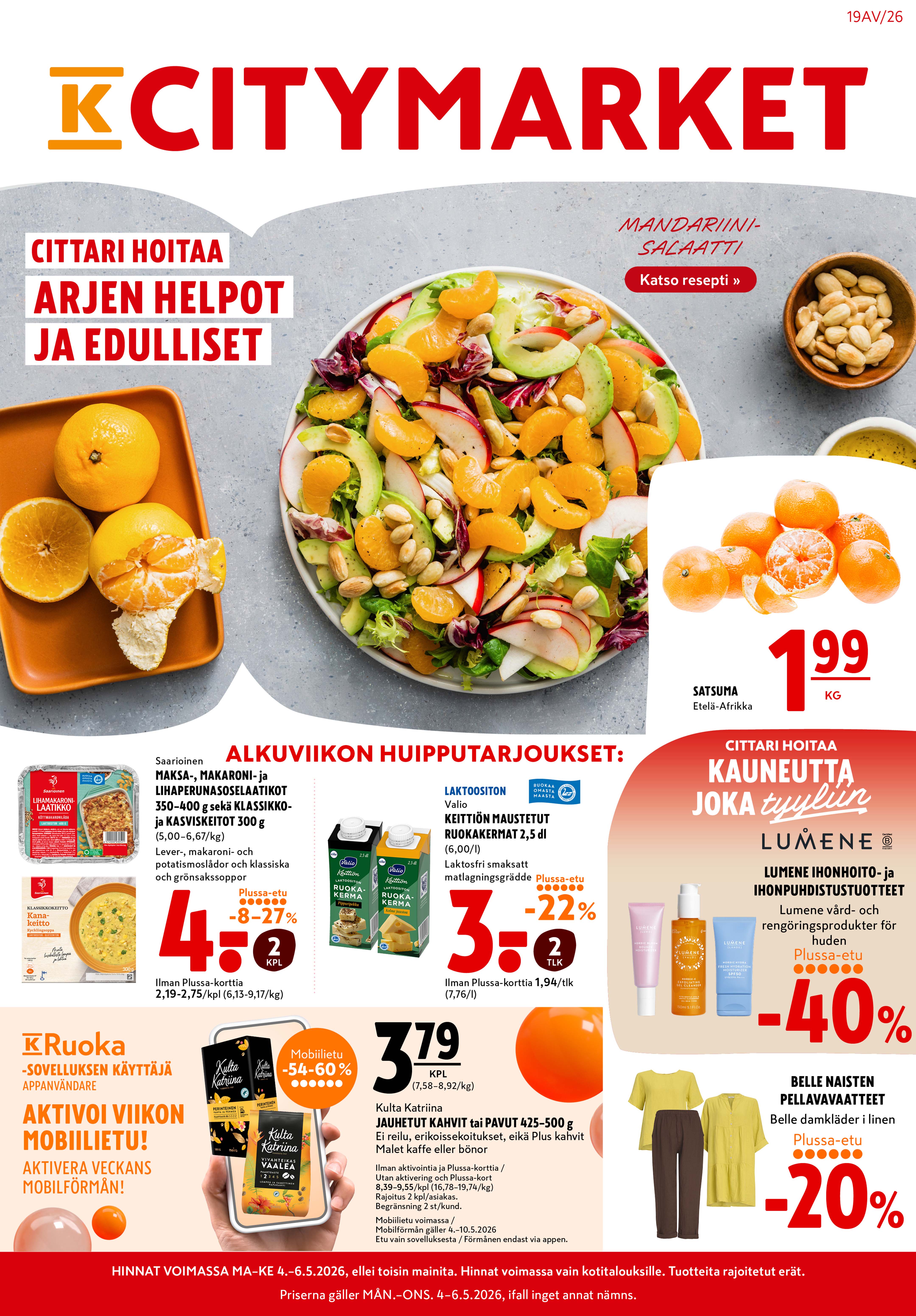Alkuviikon tarjouslehti vk 19